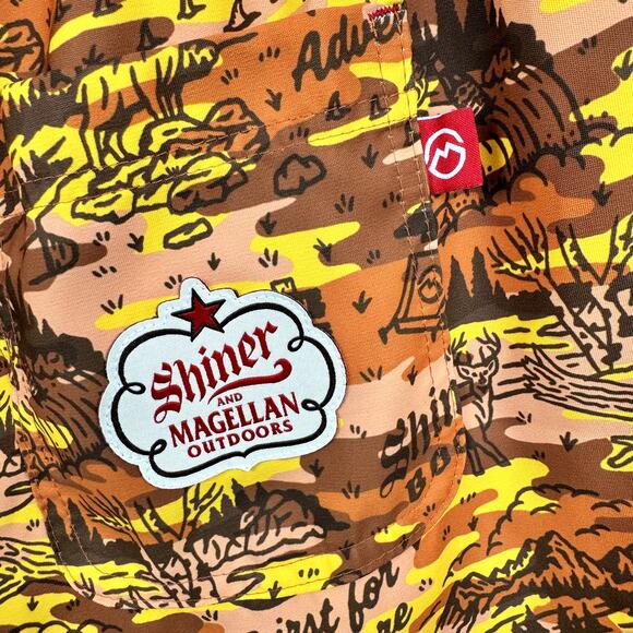 Men's Shiner Magellan Thirst for Adventure Water Repellent Fish Gear Short XXL - Picture 3 of 8